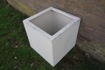 Polyester bloembak plantenbak 60x60x60 | wit, Tuin en Terras, Ophalen, Kunststof, Gebruikt, Vierkant