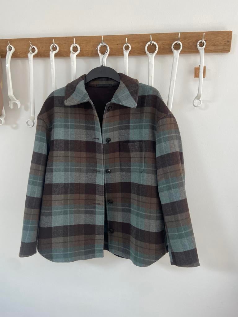 Leuke jas dames van uniqlo maat M overshirt, Ophalen of Verzenden, Zo goed als nieuw, Maat 38/40 (M), Bruin