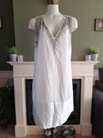 Nina Kaufmann jurk XL crème kralen 42, Nina Kaufmann, Verzenden, Wit, Maat 46/48 (XL) of groter
