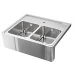 IKEA dubbele spoelbak Bredsjön - nieuw, Ophalen, Nieuw, 50 tot 100 cm, Grijs