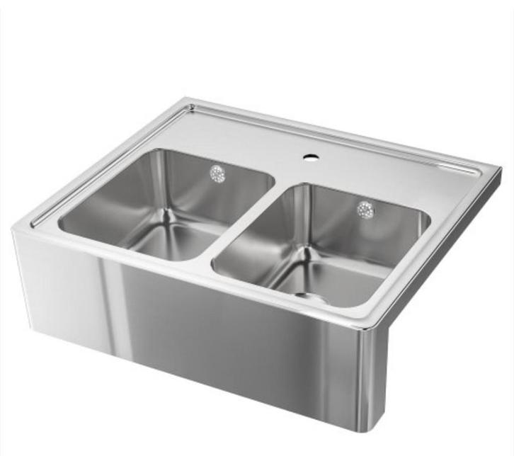 IKEA dubbele spoelbak Bredsjön - nieuw, Huis en Inrichting, Keuken | Keukenelementen, Nieuw, Minder dan 100 cm, 50 tot 100 cm