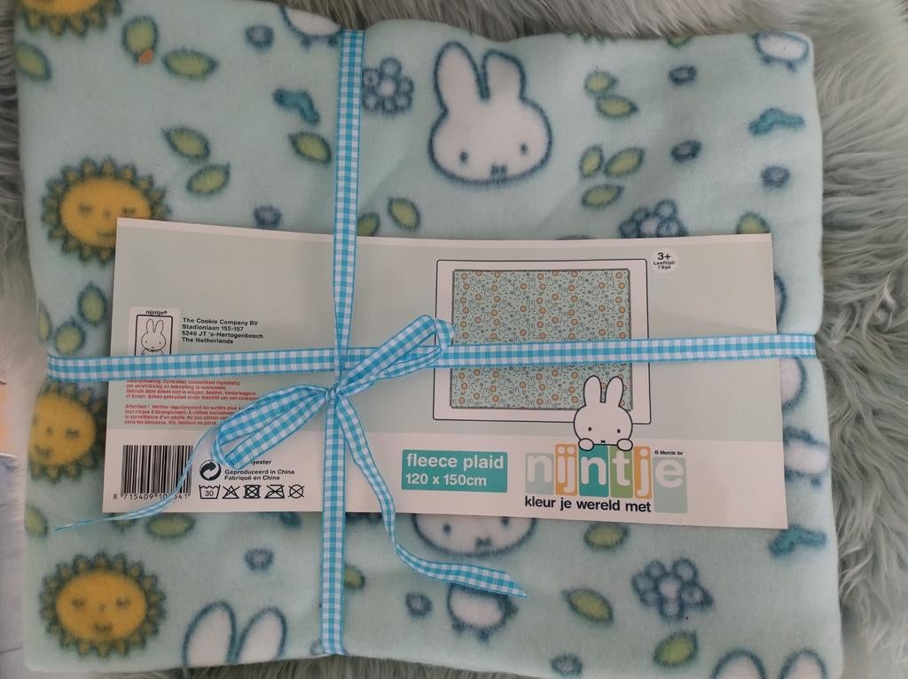 Nijntje fleece deken - 120x150cm - Nieuw, Ophalen of Verzenden, Nieuw, 100 cm of meer, Deken