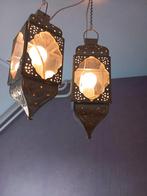 2 marokkaanse oosterse hanglamp mierlo of geldrop, Ophalen, Gebruikt, Metaal, Minder dan 50 cm