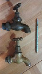 Vintage Messing Waterkraan, Ophalen of Verzenden, Gebruikt, Koper, Kraan
