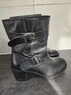 Nieuwe ledere laarsjes, Kleding | Dames, Ophalen of Verzenden, Nieuw, Zwart