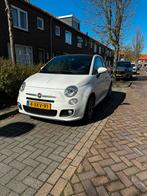 Fiat 500 Twinair Turbo 80pk 2014 Wit Cabrio, 31 €/maand, Leder en Stof, Wit, Origineel Nederlands