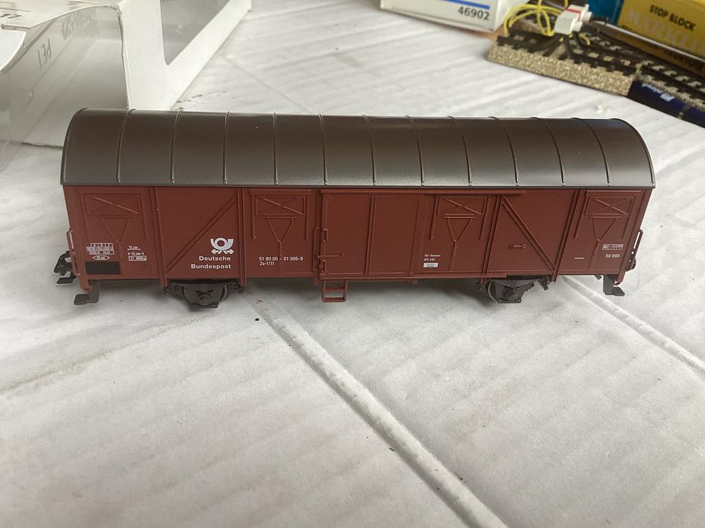 Marklin 4703 DB post goederenwagen in ovp, Ophalen of Verzenden, Wisselstroom, Wagon, Märklin