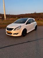 Opel Corsa 2008 OPC Look, Auto's, Voorwielaandrijving, Zwart, 4 cilinders, Leder en Stof
