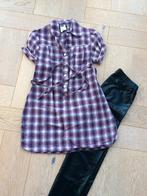 zgan schattig paars geruit zomertuniekje/overhemdjurk mt 110, Kinderen en Baby's, Kinderkleding | Maat 110, Meisje, Joly Girls