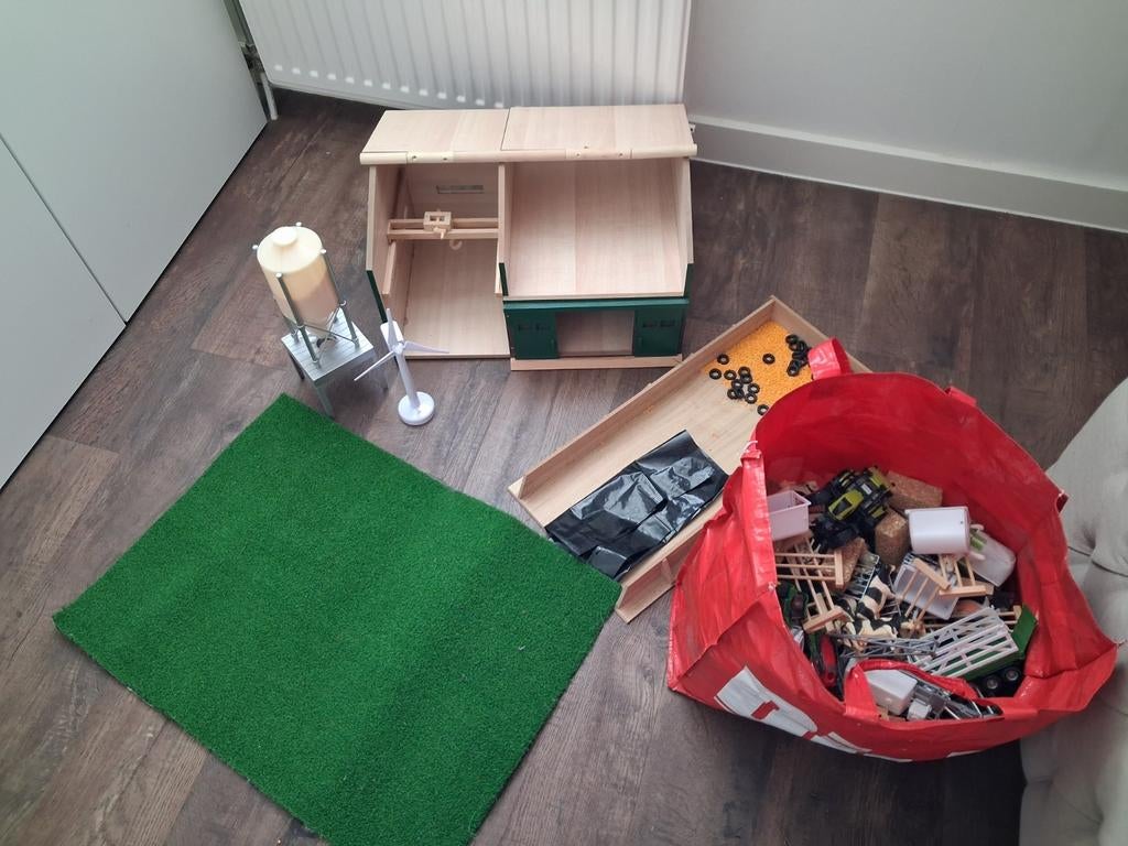 Kids Globe Miniatuur Boerderij met Toebehoren, Ophalen, Jongen of Meisje