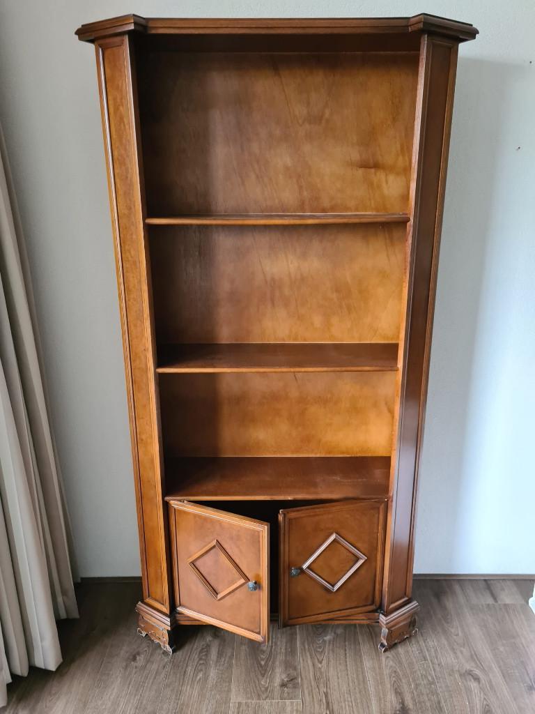 Antieke boekenkast – 180x90x26 cm, Antiek en Kunst, Ophalen
