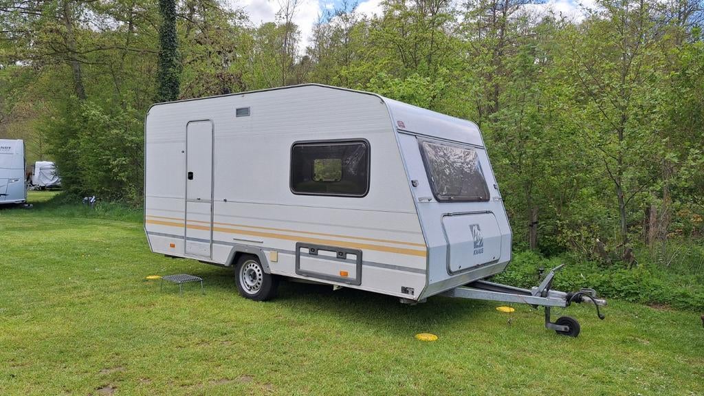 Knaus 440 1993 5-persoons met voortent en fietsen rek, Rondzit, Koelkast, Particulier, Knaus