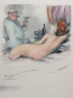 Litho erotiek naakt stijl o.a Felicien Rops, Ophalen of Verzenden