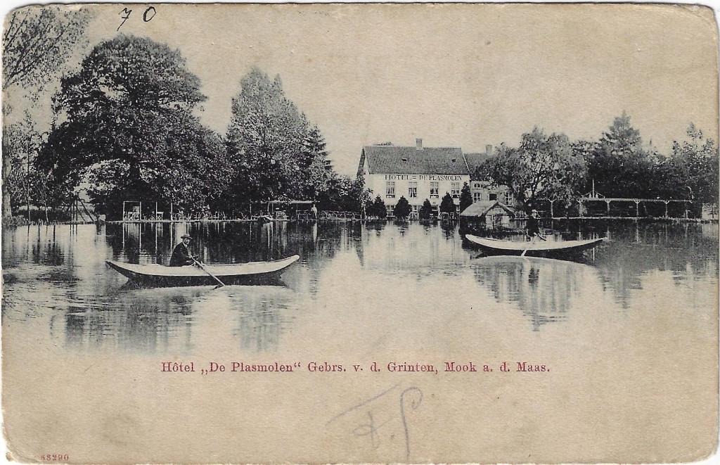 Limburg 21 ZWW Mook ad Maas Hotel De Plasmolen, Verzenden, Voor 1920, Limburg