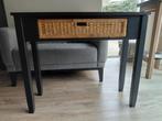 Sidetable hout met lade, zwart, Ophalen, Gebruikt, 50 tot 100 cm, Overige houtsoorten