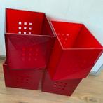 4 rode Lekman bakken, Ophalen, Minder dan 50 cm, Zo goed als nieuw, Minder dan 40 cm