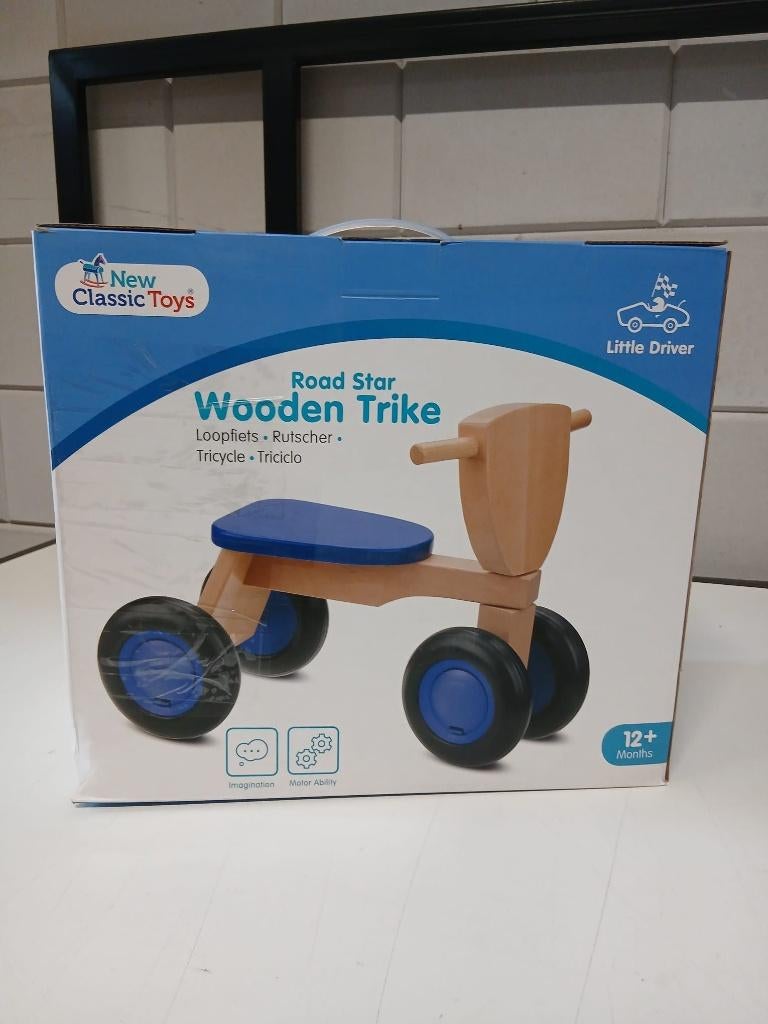 New Classic Toys loopfiets Road Star blauw vanaf 1 jaar, Ophalen of Verzenden, Nieuw, Loopfiets