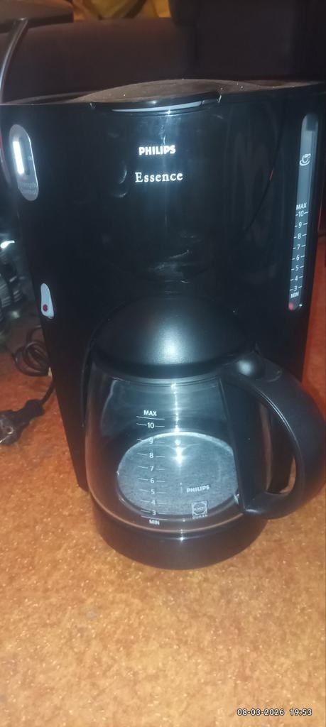 Philips Essence HD7620 Koffiezetapparaat - Zwart, 10 kopjes of meer, Koffiemachine, Gemalen koffie, Ophalen of Verzenden