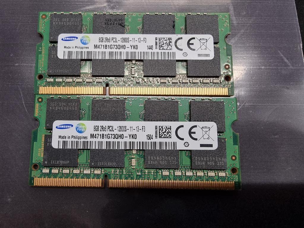 16GB (2x8GB) 1600Mhz PC3-12800 DDR3L 1,35 Volt 2RX8 Samsung, Computers en Software, RAM geheugen, DDR3, Ophalen of Verzenden, Zo goed als nieuw