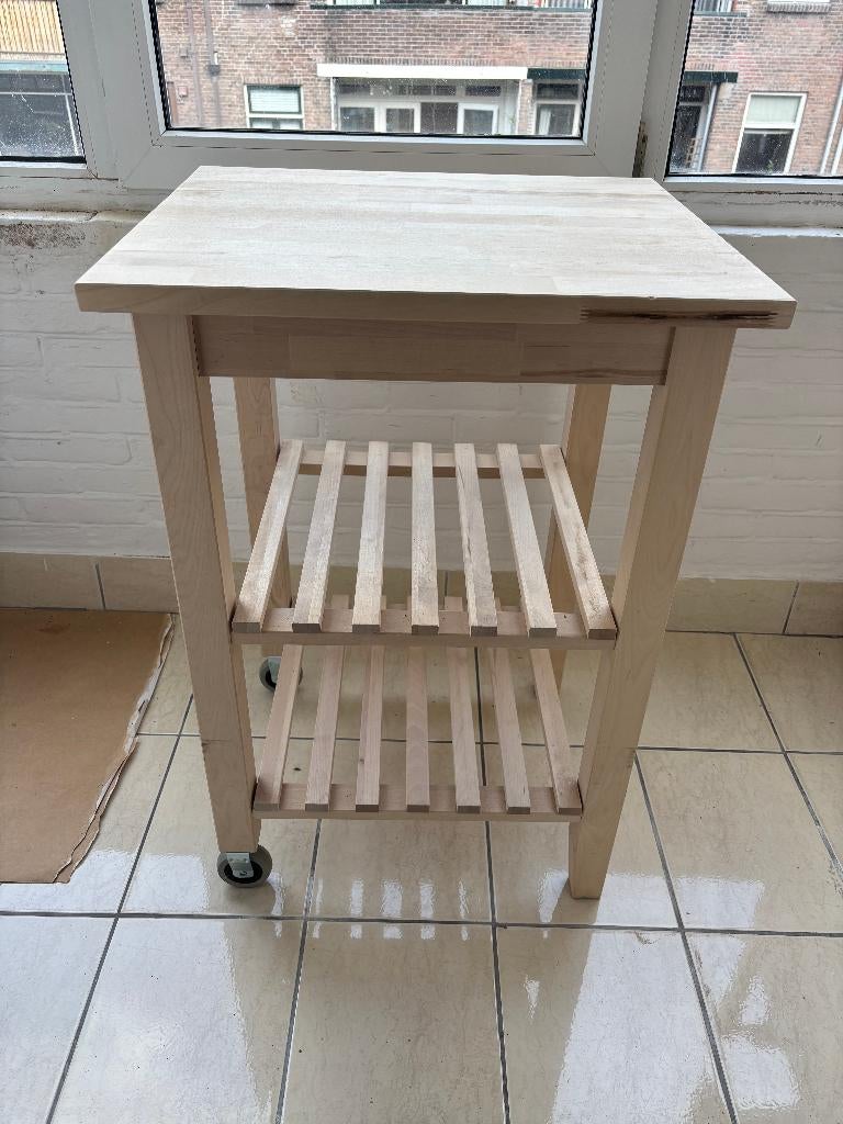 IKEA BEKVÄM roltafel, Ophalen, Gebruikt, 50 tot 100 cm, Overige houtsoorten