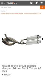 Tecno Circuit Uitlaat 26mm Dubbele Demper Tomos A3/A35, Fietsen en Brommers, Ophalen of Verzenden, Nieuw, Uitlaat, Tomos