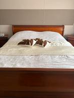 Prachtig Kersenhout twee persoonsbed, Huis en Inrichting, Ophalen, Tweepersoons, Zo goed als nieuw, 160 cm