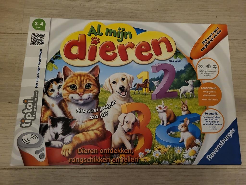 Tiptoi Al mijn dieren, Ophalen of Verzenden, Zo goed als nieuw, Ontdekken, Met licht