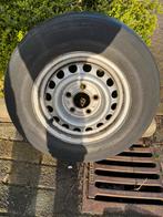 Trailer wiel met versleten band 13inch, Auto diversen, Aanhangwagen-onderdelen, Ophalen of Verzenden, Gebruikt