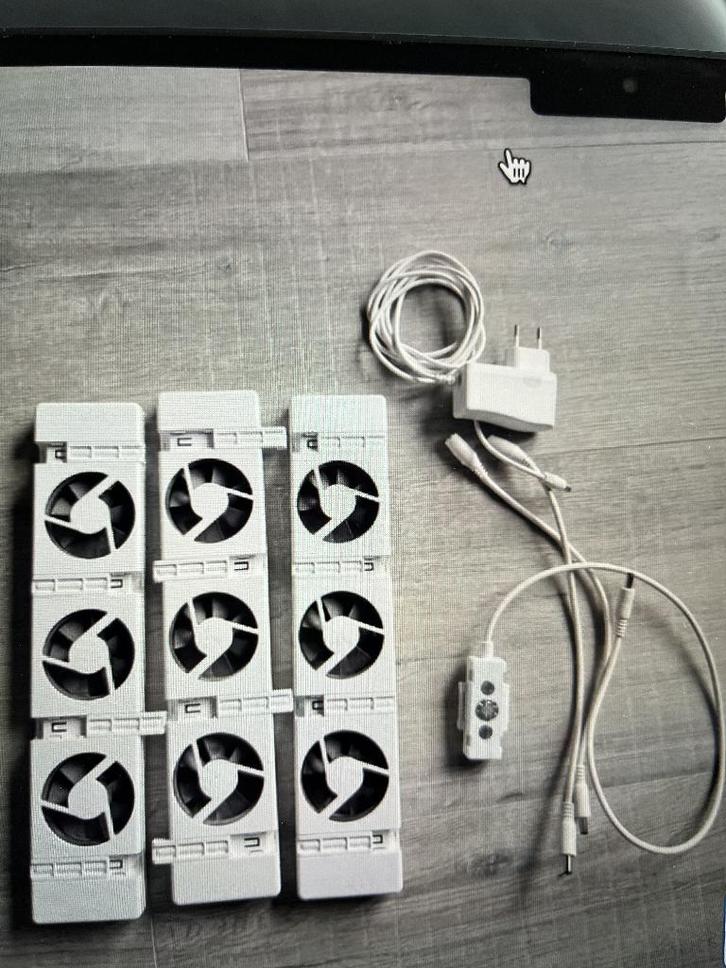 1 keer trio set Speedcomfort ventilatoren voor radiator, Doe-het-zelf en Verbouw, Verwarming en Radiatoren, Zo goed als nieuw