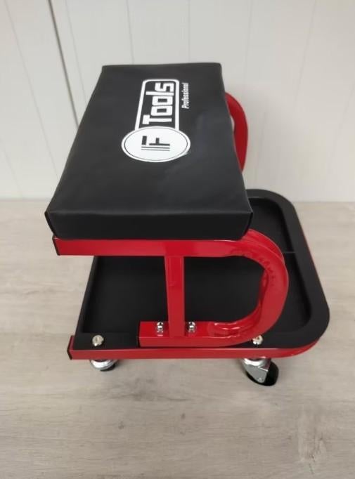 F-tools garagekruk monteurskruk met ingebouwd opbergbakje., Ophalen, Nieuw