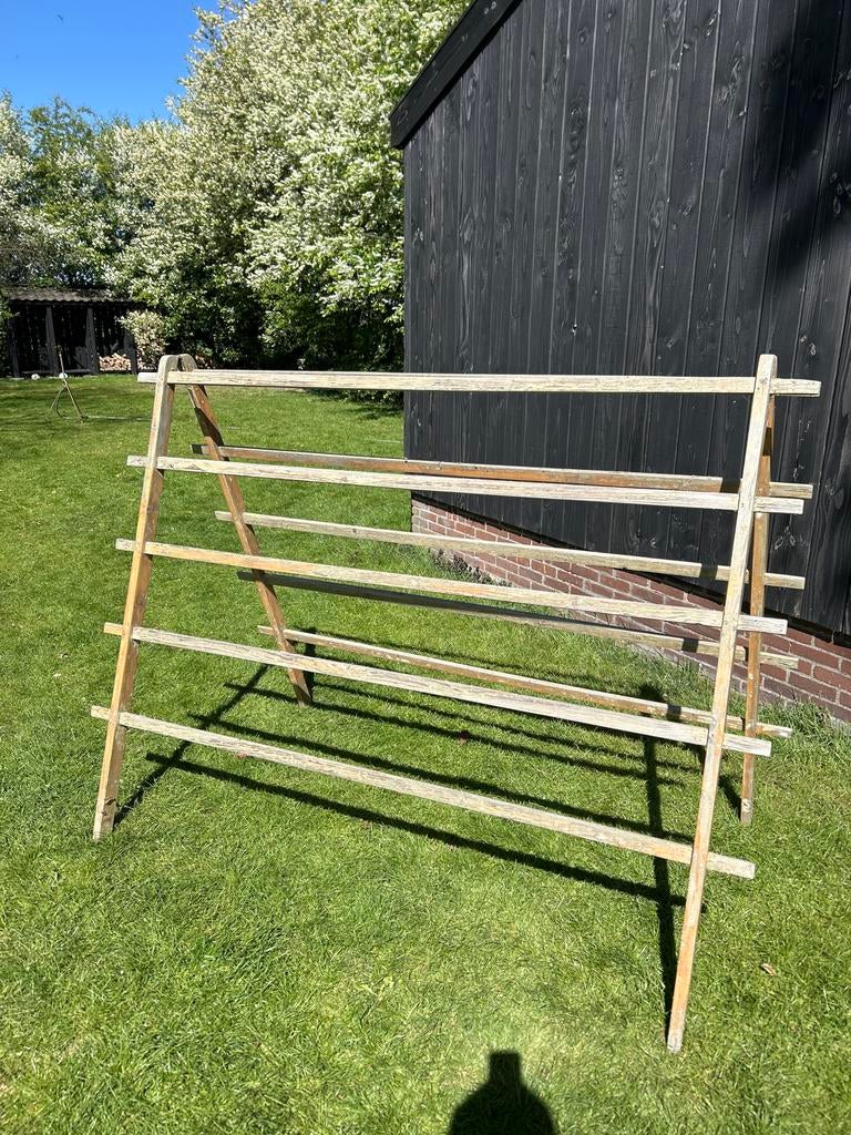 Vintage houten wasrek - Linderek, Ophalen, Gebruikt, Wasrek