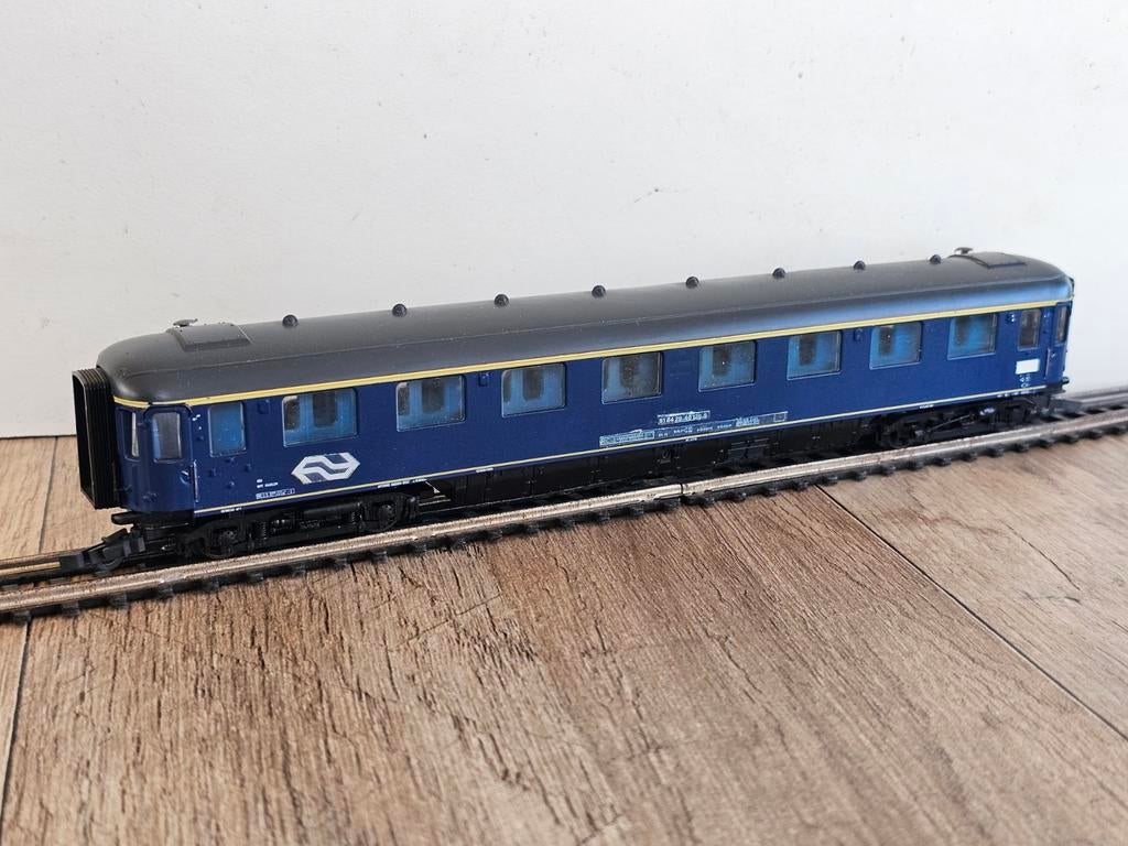 Modeltrein Ho roco NS rijtuig met verlichting, Gelijkstroom, Wagon, Ophalen of Verzenden, NS