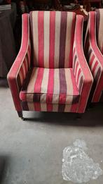 2 stuks fauteuil stoelen stof prijs € 40.00, Ophalen of Verzenden, Minder dan 75 cm, Stof, 50 tot 75 cm