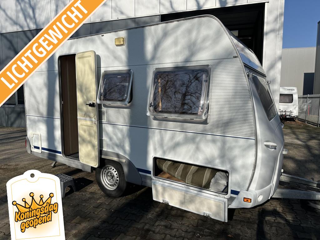 Dethleffs Camper Family 430 T LICHTGEWICHT - VOORTENT - NET!, Caravans en Kamperen, Caravans, Standaardzit, Bedrijf, Tot en met 4