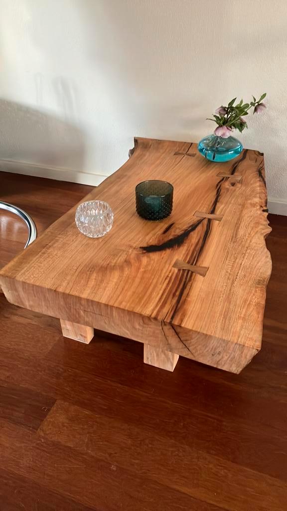 Boomstam salontafel, Huis en Inrichting, Tafels | Salontafels, Nieuw, Minder dan 50 cm, Minder dan 50 cm, 50 tot 100 cm, Overige vormen