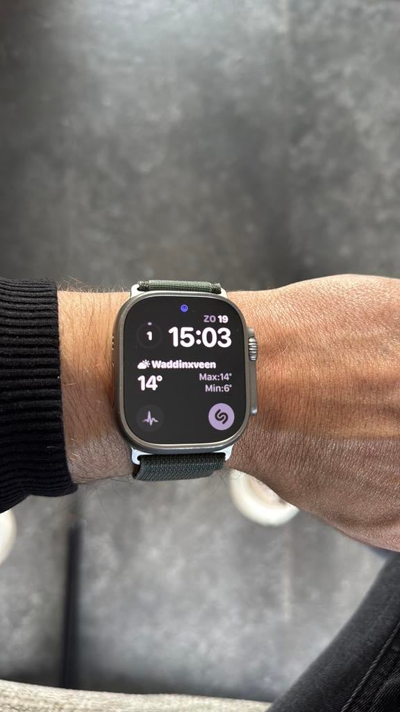 Apple warch ultra (49mm, Titanium, GPS + Cellular), Ophalen, IOS, Zo goed als nieuw, GPS