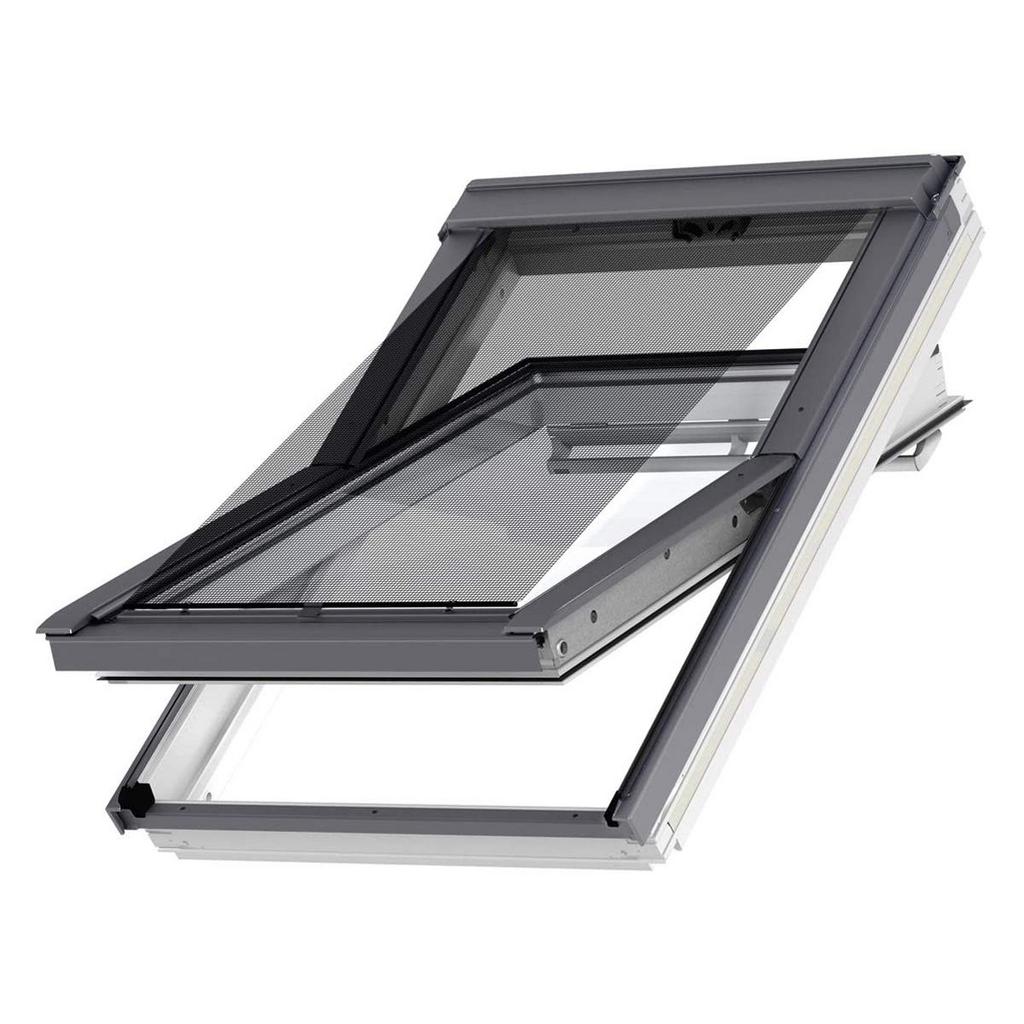 2x Velux Buitenzonwering Handbediening GGL 606 3000, Ophalen, Gebruikt, 80 tot 120 cm, 120 tot 160 cm