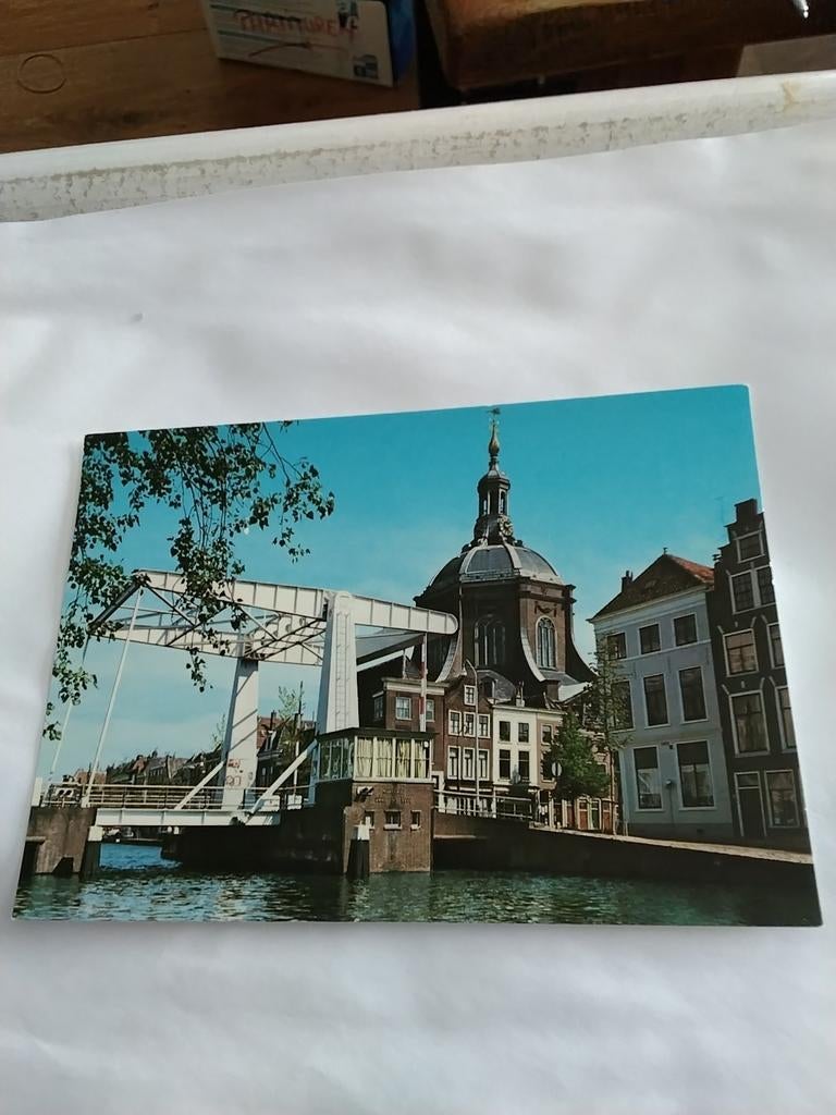 LEIDEN  OUDE SINGEL. MET MAREKERK, Verzamelen, Ophalen of Verzenden, Voor 1920, Zuid-Holland