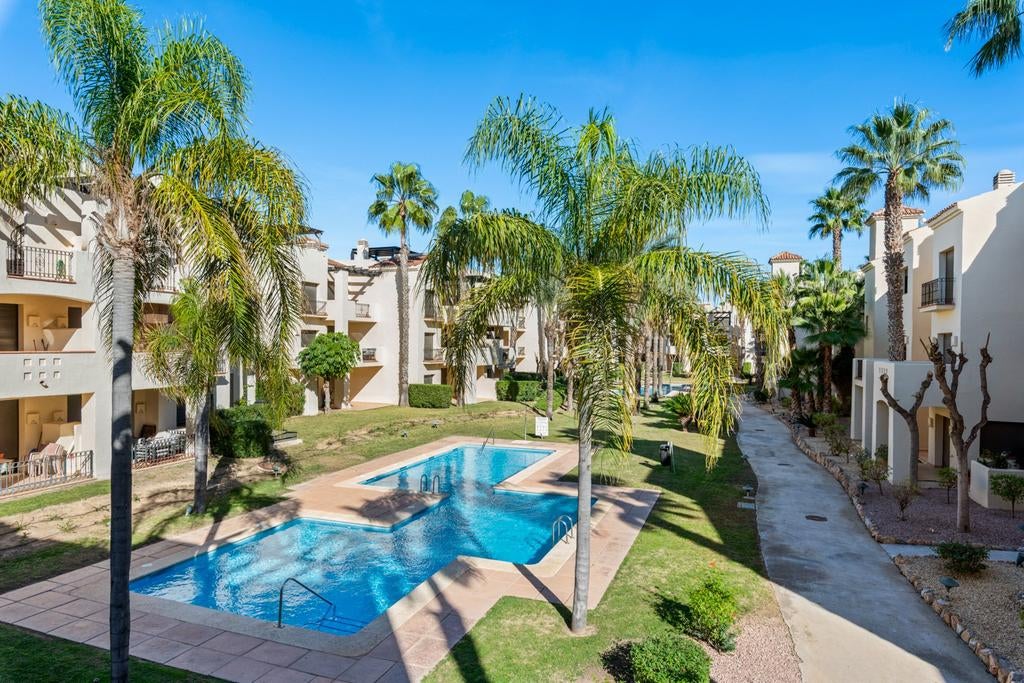 Appartement te huur in Murcia, zwembadzicht, dichtbij strand, Vakantie, 2 slaapkamers, Recreatiepark, Appartement, Zwembad