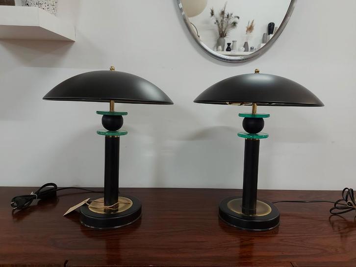 Vintage tafellamp design lamp jaren 70 mushroom Shell 

Set, Antiek en Kunst, Antiek | Lampen, Ophalen of Verzenden