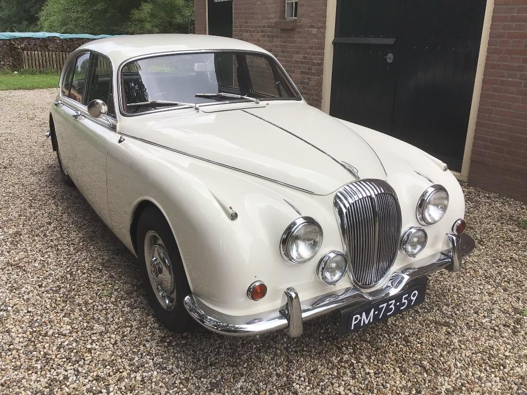 Daimler 250V8, Auto's, Automaat, Wit, Leder, Particulier