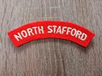 Schouderembleem North Stafford, Ophalen of Verzenden, Landmacht, Engeland, Embleem of Badge
