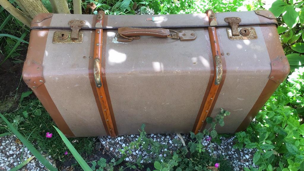 Grote antieke Weltenlaufer koffer. Holland Amerika Lijn, Antiek en Kunst, Ophalen of Verzenden