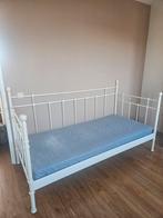 IKEA Eenpersoons Spijlen Bed/Bank, Ophalen, 90 cm, Eenpersoons, Wit