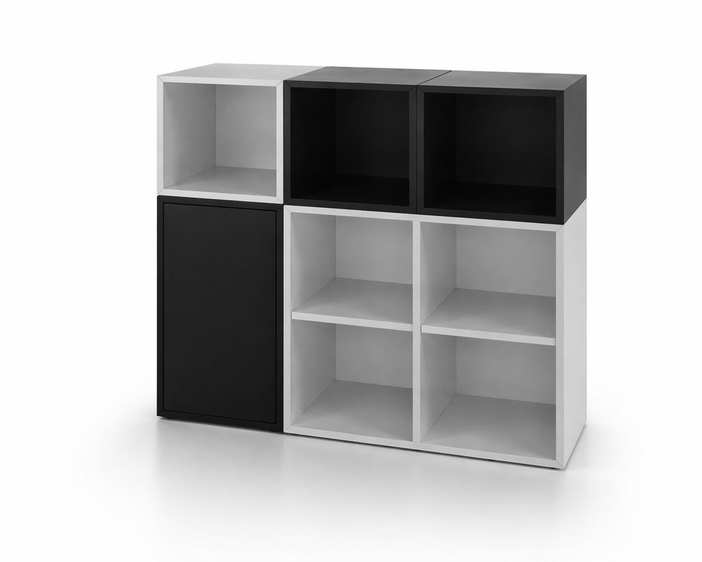 IKEA KALLAX vakkenkast donkergrijs/lichtgrijs, Huis en Inrichting, Ophalen, Zo goed als nieuw