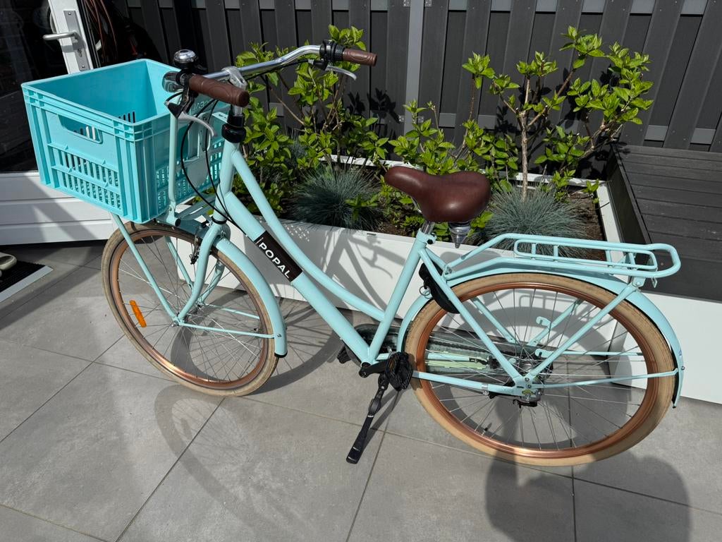 Popal country aqua blauw meiden fiets, Fietsen en Brommers, Ophalen, Gebruikt, 20 inch, Versnellingen