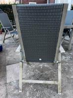 Verstelbare tuinstoel, PR design, Ophalen of Verzenden, Gebruikt, Wicker, Verstelbaar