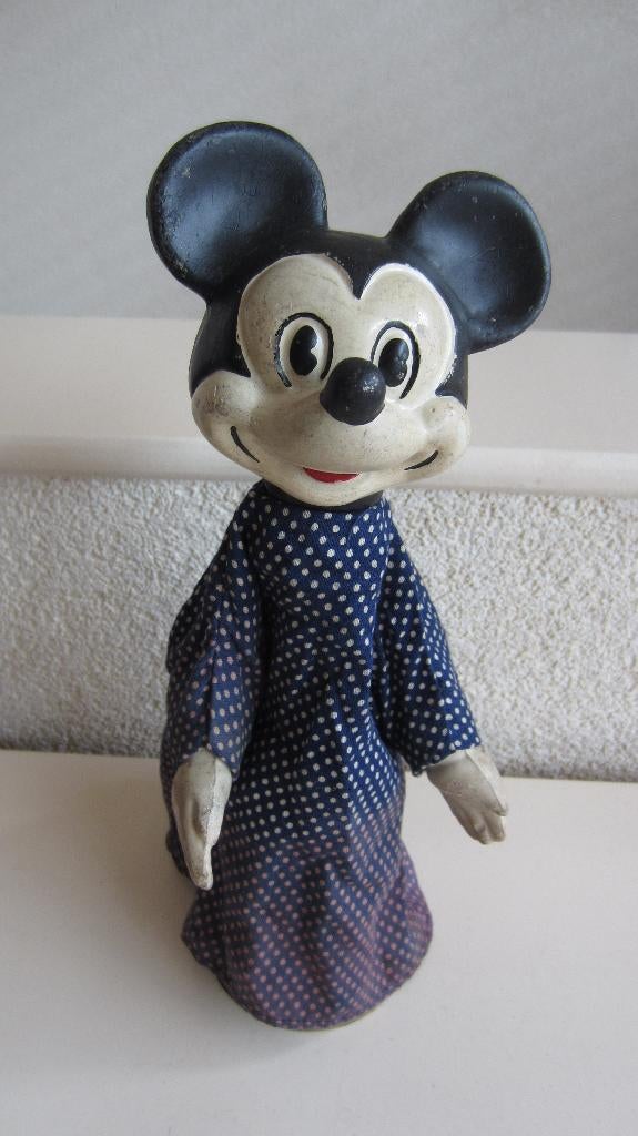 Antieke poppenkast pop - Mickey Mouse - Verzenden mogelijk, Ophalen
