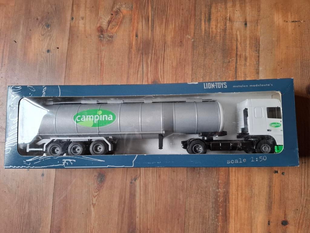 Lion Toys Campina Tankwagen Model 1:50, Hobby en Vrije tijd, Modelauto's | 1:50, Ophalen of Verzenden