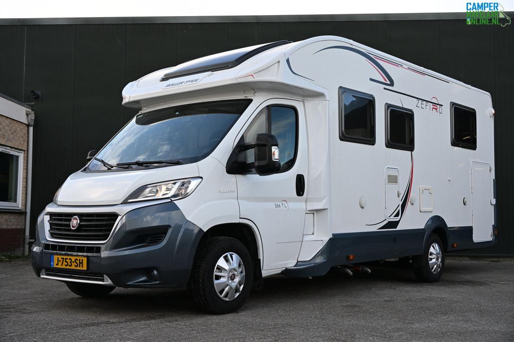 Roller Team Zefiro 266 TL Queensbed|Hefbed|Zonnepan.|Level, Overige merken, 7 tot 8 meter, Bedrijf, Kluisje